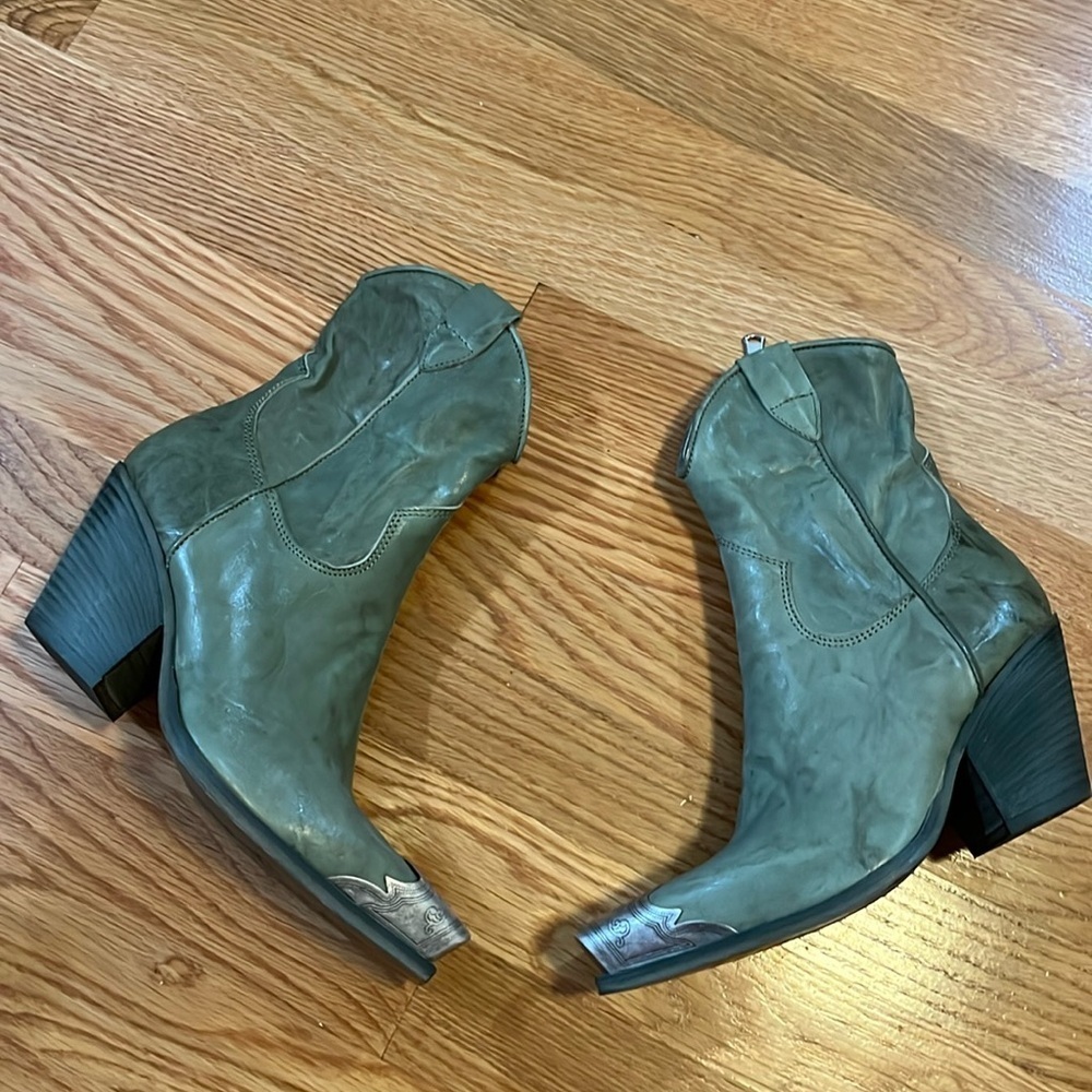 Free People Brayden Western Boot - Succulent Color Size 6 NEW - Picture 5 of 15